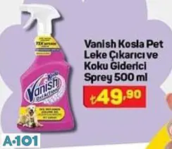 VANİSH KOSLA PET LEKE ÇIKARICI VE KOKU GİDERİCİ SPREY VANİSH KOSLA PET LEKE ÇIKARICI VE KOKU GİDERİCİ SPREY